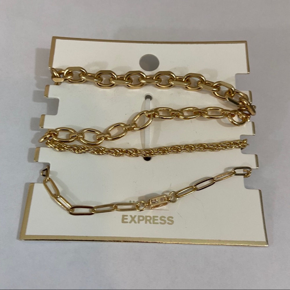NWT Express gold 4 bracelet bundle - Picture 2 of 4